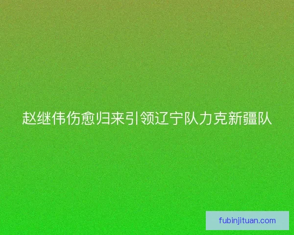 赵继伟伤愈归来引领辽宁队力克新疆队